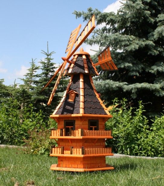Houten tuinwindmolen – type 14, 150 cm