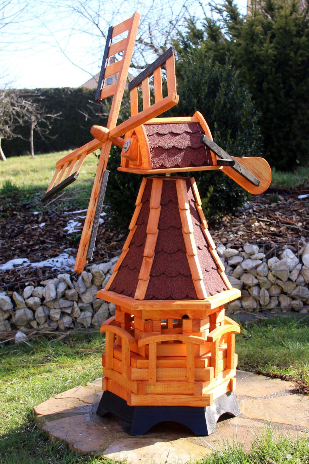 Dekowindmühle mit Solar Typ 19