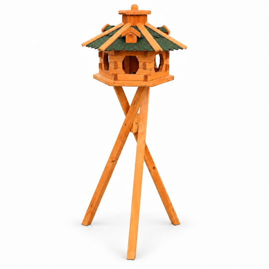 Vogelhaus 4 Grün – mit staender