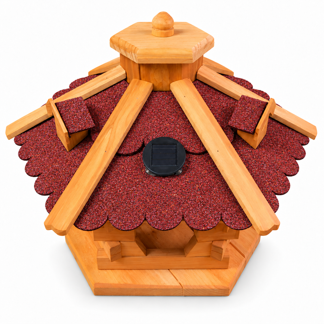 Vogelhaus Typ 4 in Rot – solar