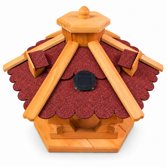 Vogelhaus Typ 4 in Rot – solar
